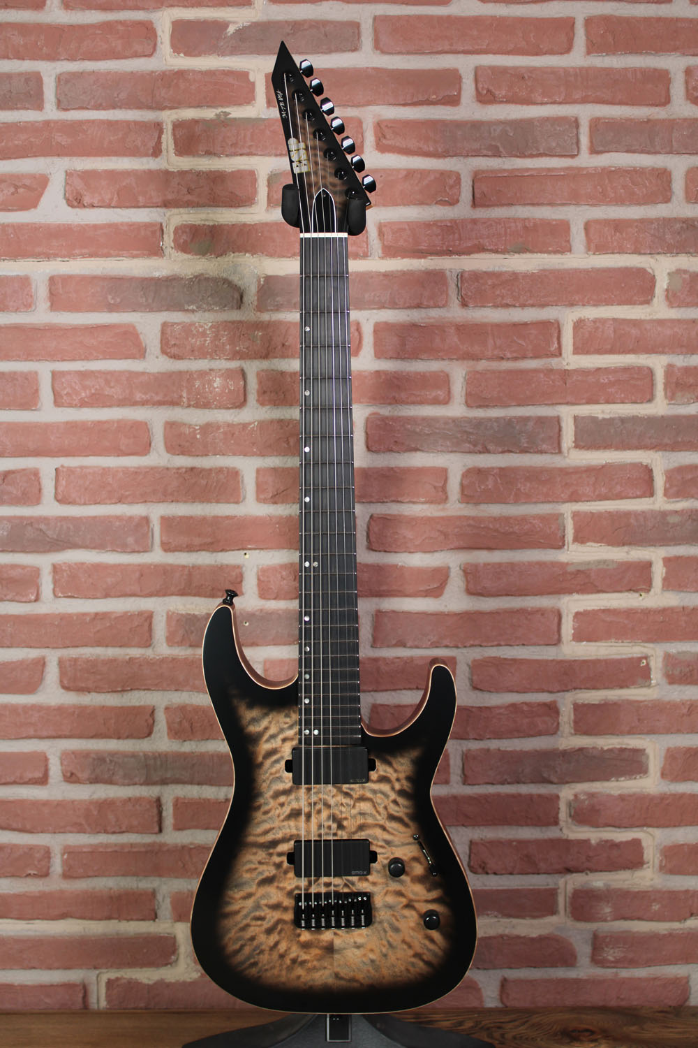 USA M-7 Baritone See  Thru Black Sunburst EMG